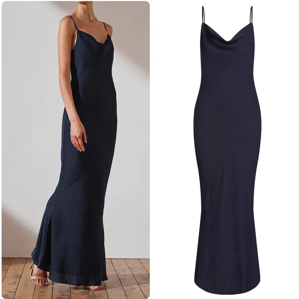 Shona Joy Luxe Bias Cowl Slip Dress Size 8